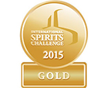 The Gold medal for quality at the International SPIRITS Challenge 2015 (London)
