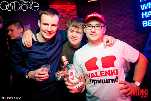The club Goodzone and the vodka VALENKI