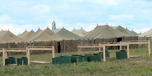The tent city of pilgrims