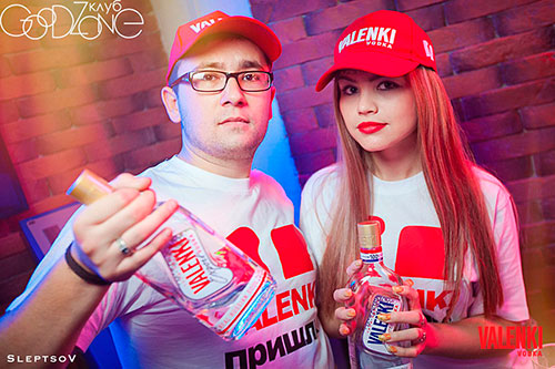 The club Goodzone and the vodka VALENKI