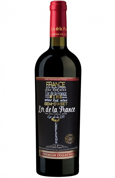 Вино красное полусладкое «L’or de la France» 